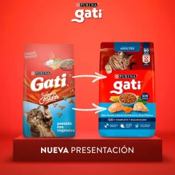 Purina - Gati Adultos (1 A 7 Años)^Alimento Gati sabor Pescado y Salmón 15kg
