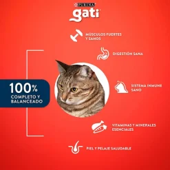 Purina - Gati Adultos (1 A 7 Años)^Alimento Gati sabor Pescado y Salmón 1kg