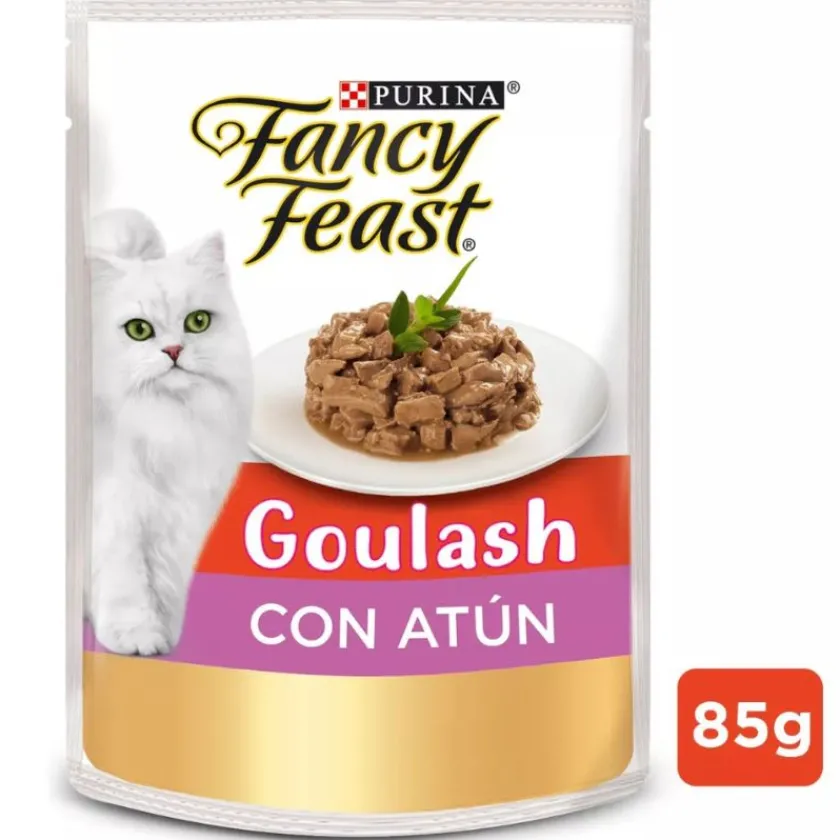 Fancy Feast - Purina Húmedos^Alimento húmedo Fancy Feast Goulash Atún 85g PACK 15 Unidades
