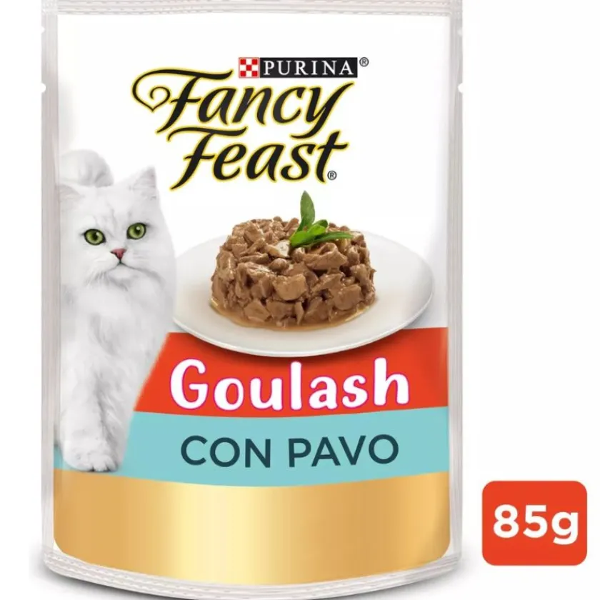 Fancy Feast - Purina Húmedos^Alimento húmedo Fancy Feast Goulash Pavo 85g PACK 15 Unidades