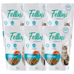 Fellini Húmedos | Adultos (1 A 7 Años)^Alimento Húmedo Gato Salmón Light 85gr x6 unidades