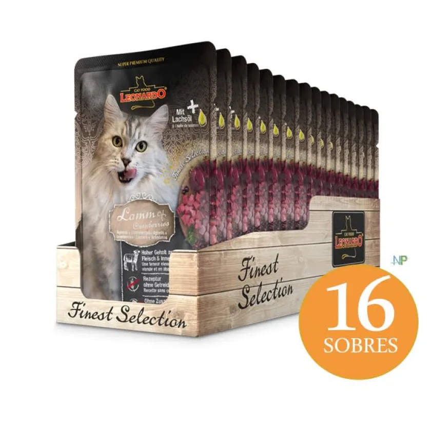 Leonardo Húmedos^Alimento húmedo Cordero y Arándano 85gr X 16 Unidades