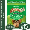Dog Chow - Purina Húmedos^Alimento húmedo para perro DOG CHOW® Cachorros con Carne sobre 100gr Pack 15 Unidades