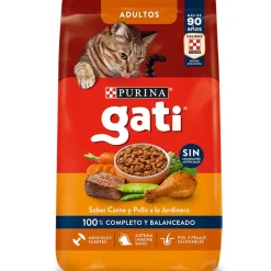 Purina - Gati Adultos (1 A 7 Años)^Alimento seco para gato GATI Adultos Carne y Pollo a la Jardinera 15Kg
