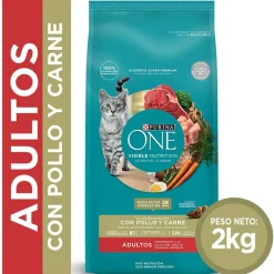 Purina One Adultos (1 A 7 Años)^Alimento seco para gato PURINA® ONE® Adulto Pollo y Carne