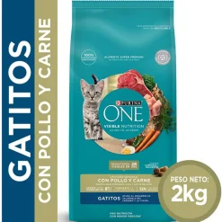 Purina One Gatitos (0 A 12 Meses)^Alimento seco para gato PURINA® ONE® Gatito Pollo y Carne