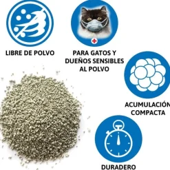 America Litter Arenas^Dust Free 7kg x 3 Unidades Pack 21kg