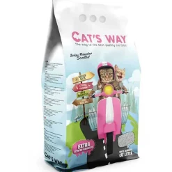 Arenas^Arena Sanitaria Cats Way Olor Talco para Bebes 15.3kg