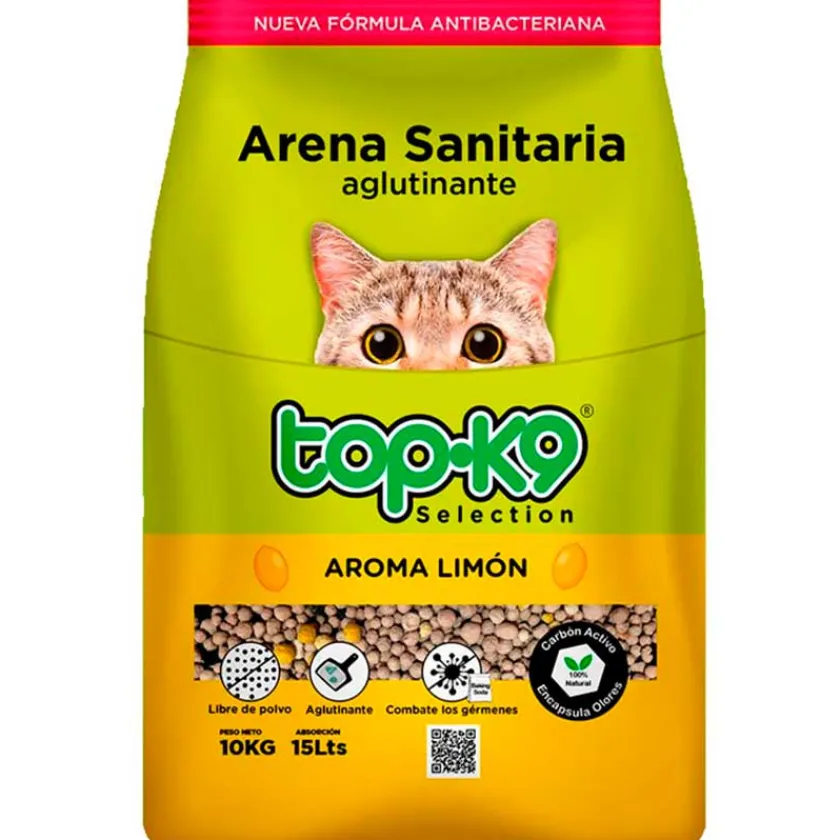 TOP K9 Arenas | Castrados^Arena Topk9 Aglutinante Aroma Limón 10 Kg