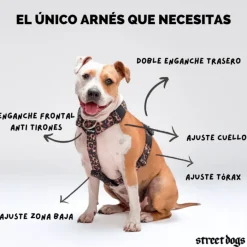 Street Dogs Arnes, Collares Y Correas^Arnés Strap para Perros Black M