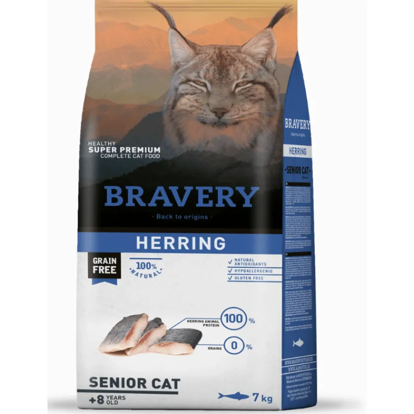 Bravery Senior (+7 Años)^Cat Herring Senior 2 kg