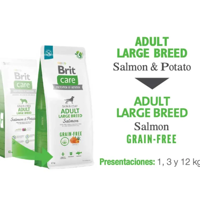 Brit Care Adultos (1 A 7 Años)^Adult Large Breed Salmón 12kg