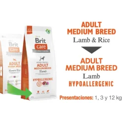 Brit Care Adultos (1 A 7 Años)^Adult Medium Breed Lamb Hypoallergenic 3kg