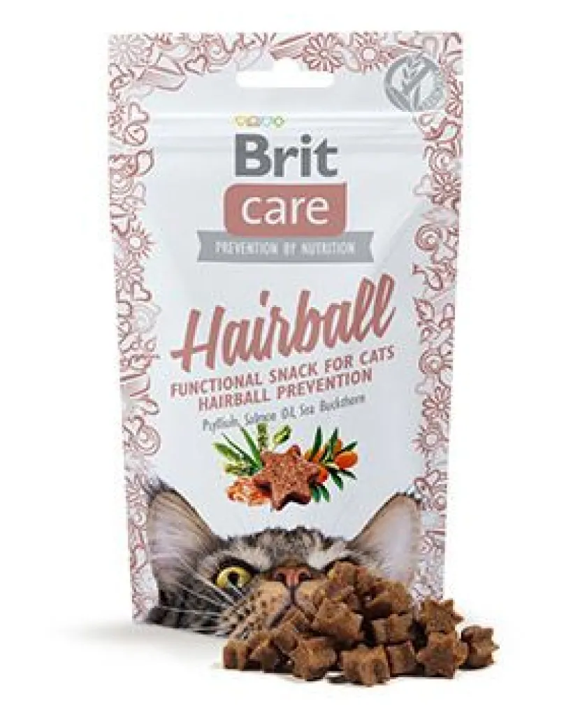 Brit Care Galletas^Cat Snack Hairball 50gr