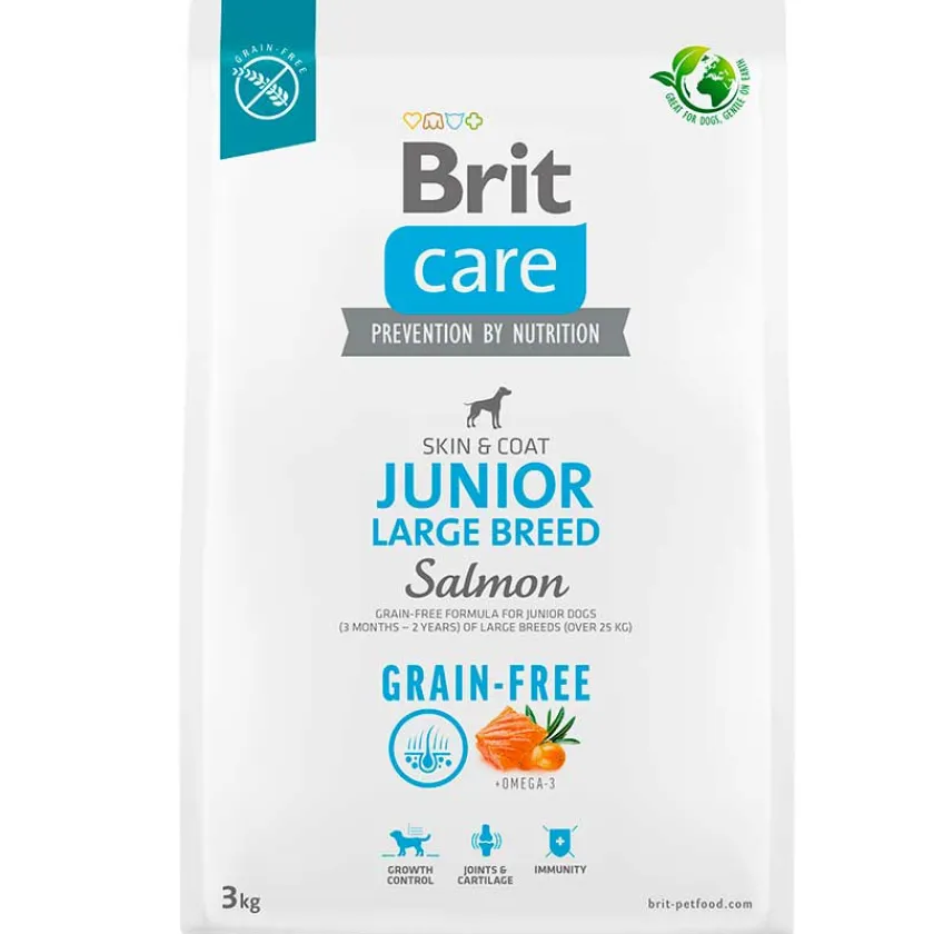 Brit Care Cachorros (0 A 12 Meses)^Dog Junior Large Breed Salmon 3kg