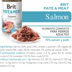 Brit Care Húmedos^Paté & Meat Salmón - Pack 6 Unidades