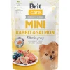 Brit Care Galletas Y Snacks | Adultos (1 A 7 Años)^Pouch Mini Rabbit & Salmon fillets in gravy 85 grs