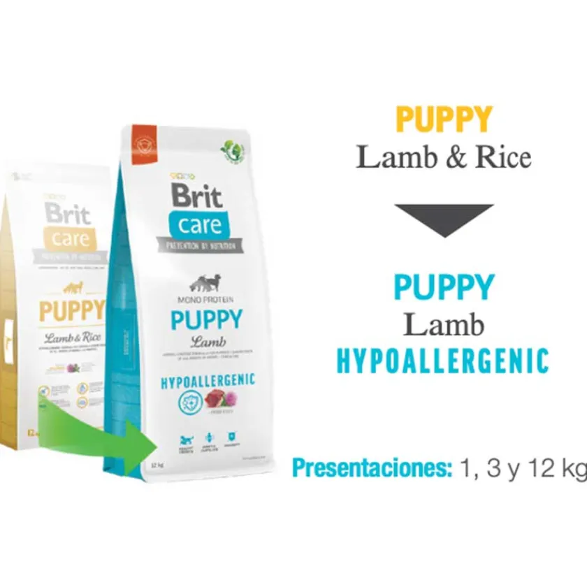 Brit Care Cachorros (0 A 12 Meses)^Puppy Lamb Hypoallegernic 12kg