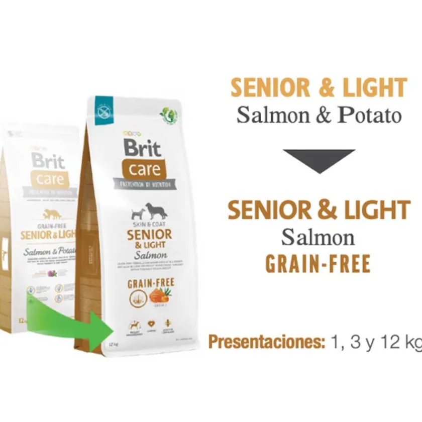 Brit Care Senior (+7 Años) | Control Peso^Senior & Light All Breed 1kg
