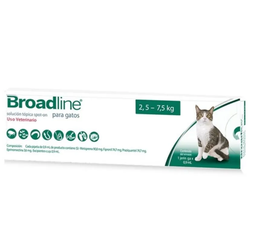 Boehringer Antipulgas Y Garrapatas^Broadline Spot On Pipeta Gato 2.5-7.5Kg X 1 UNID