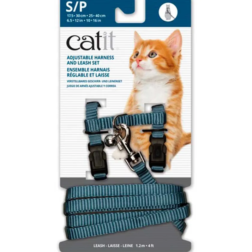 Cat it Arnes, Collares, Correas | Adultos (1 A 7 Años)^Arnés con Trailla ajustables de Naylon Tamaño Small/pequeño