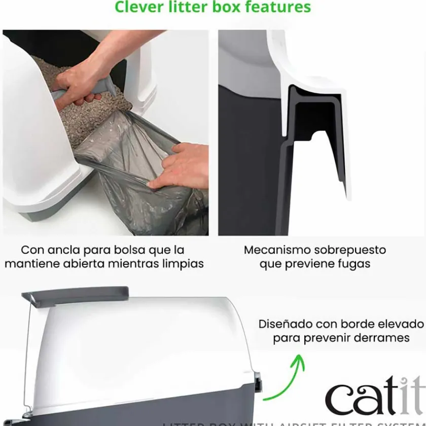 Cat it Areneros | Baños Sanitarios (areneros)^Baño Cubierta Gris