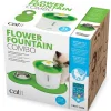 Cat it Comederos Y Fuentes De Agua^COMBO Fuente Bebe Flor 3 Litros + Mantel con plato