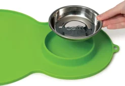 Cat it Comederos Y Fuentes De Agua^COMBO Fuente Bebe Flor 3 Litros + Mantel con plato