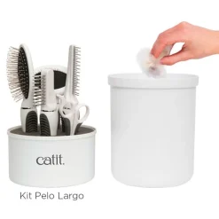 Cat it Peines Y Cepillos Para Gatos^Kit Grooming para Pelo Largo