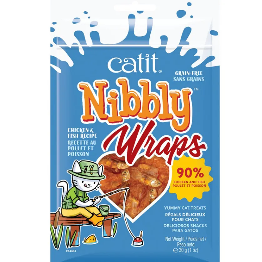 Cat it Naturales^Nibbly Wraps Pollo y Pescado 30gr