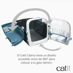 Cat it Casas Y Transportadoras Para Gatos | Casas Y Transportadoras Para Perros^Transportadora Cabrio Turqueza