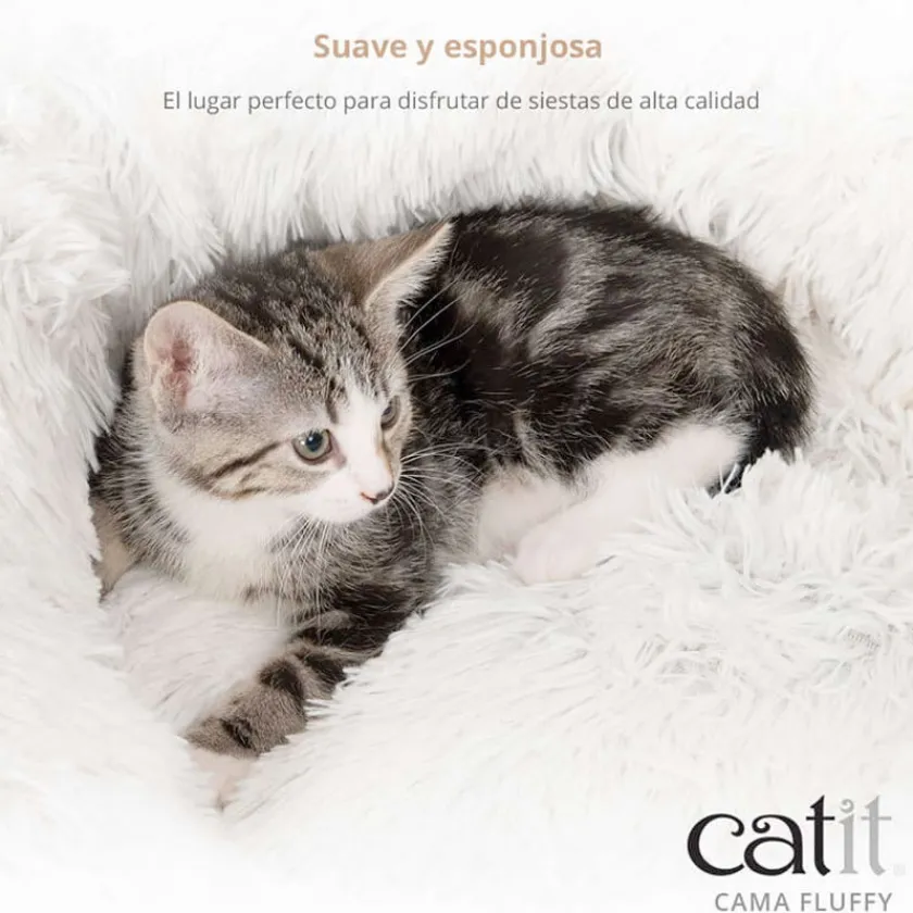 Cat it Camas^Catit Cama para gatos Fluffy Blanca