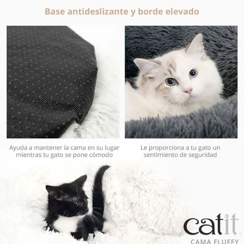 Cat it Camas^Catit Cama para gatos Fluffy Blanca