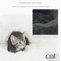 Cat it Camas^Catit Cama para gatos Fluffy Blanca