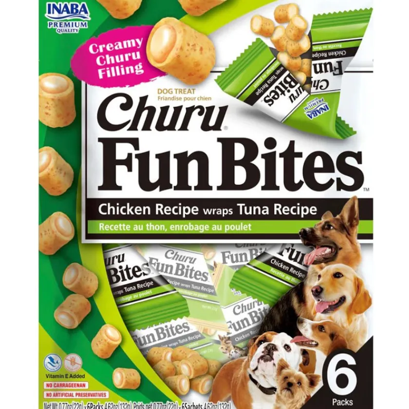 Inaba Galletas Y Snacks^Churu Fun Bites Perro Sabor Atun 132gr