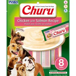 Inaba Húmedos^Churu para perros Sobre 8 Tubitos Sabor Pollo con Salmón