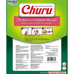 Inaba Húmedos^Churu para perros Sobre 8 Tubitos Sabor Pollo con Salmón