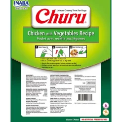 Inaba Húmedos^Churu para perros Sobre 8 Tubitos Sabor Pollo y Vegetales