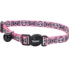 Arnes, Collares, Correas^Coastal Fashion Collar Pink Skulls Cat