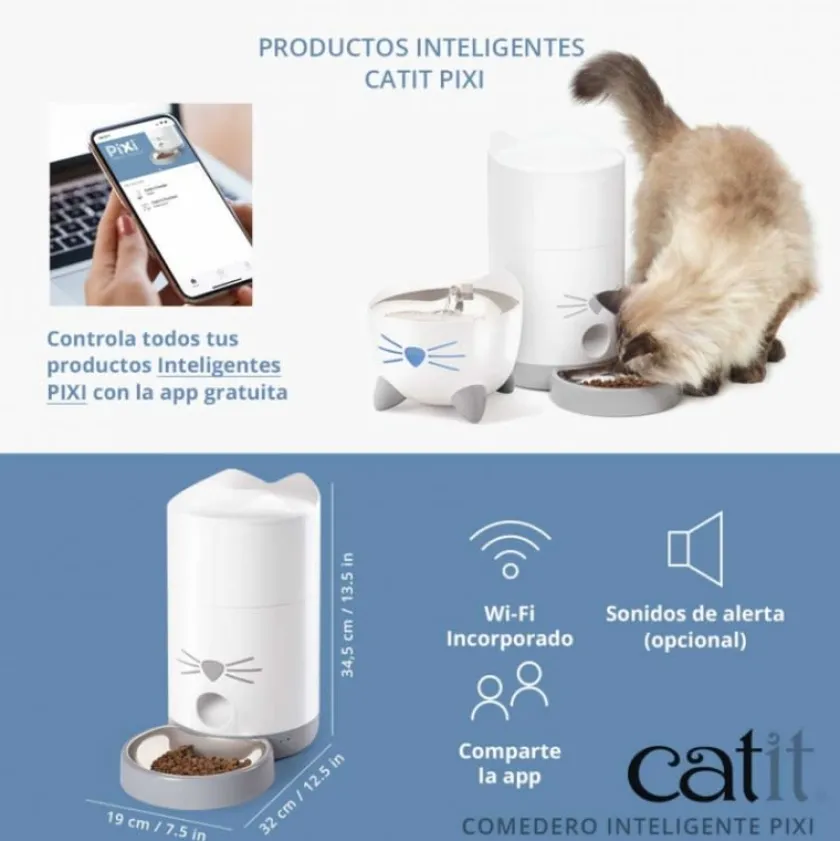 Cat it Comederos Y Fuentes De Agua^Comedero Inteligente Catit PIXI 2.2kg