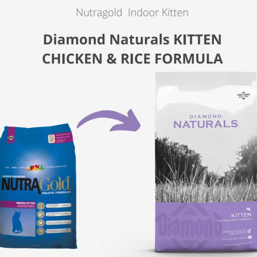 Diamond Naturals Gatitos (0 A 12 Meses)^Kitten Indoor Chicken Rice 3kg