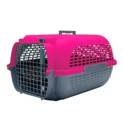 Dog It Casas Y Transportadoras Para Gatos | Casas Y Transportadoras Para Perros^Voyageur Color Fucsia y Gris Oscuro Medium