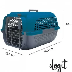 Dog It Casas Y Transportadoras Para Perros^Dogit Transportador Voyageur Small Color Azul con Gris
