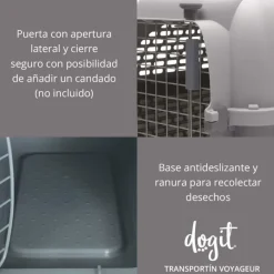 Dog It Casas Y Transportadoras Para Perros^Dogit Transportador Voyageur Medium Color Azul con Gris