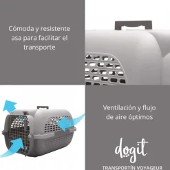 Dog It Casas Y Transportadoras Para Perros^Dogit Transportador Voyageur Medium Color Azul con Gris
