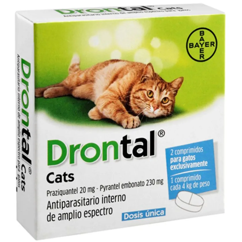 Bayer Antipulgas Y Garrapatas^Drontal Antiparasitario para Gatos