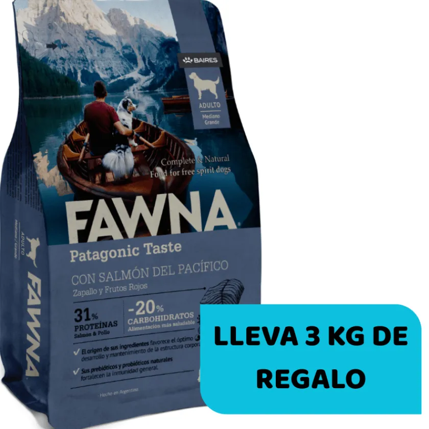 FAWNA Adultos (1 A 7 Años)^PERRO ADULTO MEDIUM/LARGE 15 KG + 3 KG DE REGALO