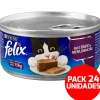 Felix - Purina Húmedos^Felix en Latas - Solo Paté Pavo y Menudencias - Pack 24 unidades