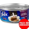 Felix - Purina Húmedos^Felix en Latas - Solo Paté Pavo y Menudencias - Pack 48 unidades