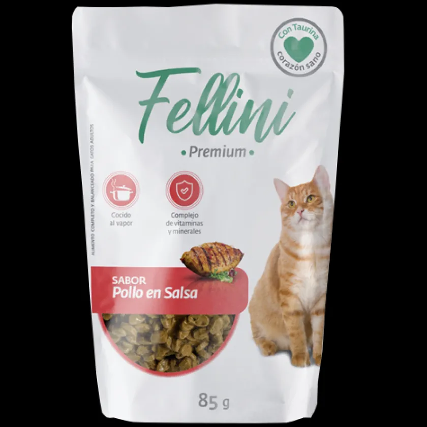 Fellini Húmedos^Pollo en salsa 85gr